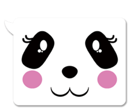 panda in a balloon sticker #973668