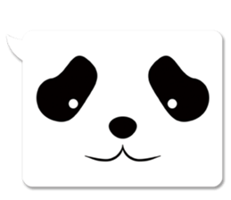 panda in a balloon sticker #973669