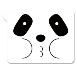 panda in a balloon sticker #973670