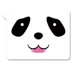 panda in a balloon sticker #973671