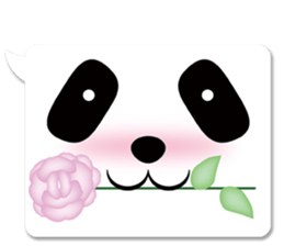 panda in a balloon sticker #973679