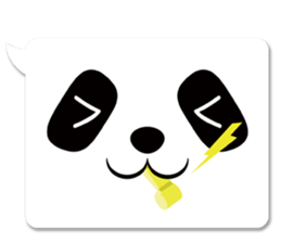 panda in a balloon sticker #973682