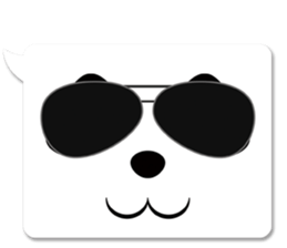 panda in a balloon sticker #973685