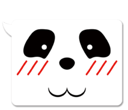 panda in a balloon sticker #973686