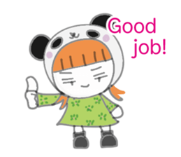 Panda Girl (English version) sticker #973851