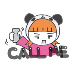 Panda Girl (English version) sticker #973853