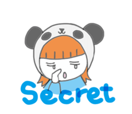Panda Girl (English version) sticker #973856