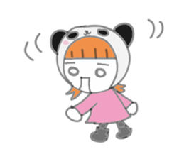 Panda Girl (English version) sticker #973858