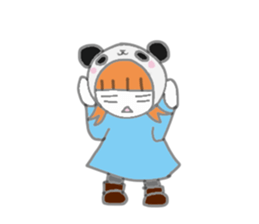Panda Girl (English version) sticker #973860
