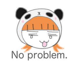 Panda Girl (English version) sticker #973861