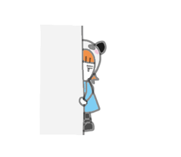 Panda Girl (English version) sticker #973862