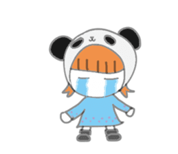 Panda Girl (English version) sticker #973867