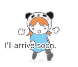 Panda Girl (English version) sticker #973868