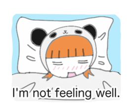 Panda Girl (English version) sticker #973869