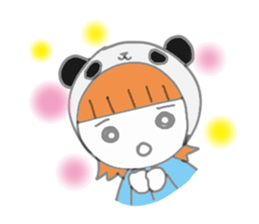 Panda Girl (English version) sticker #973873