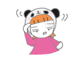 Panda Girl (English version) sticker #973879