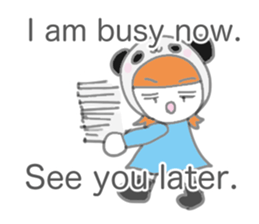 Panda Girl (English version) sticker #973880