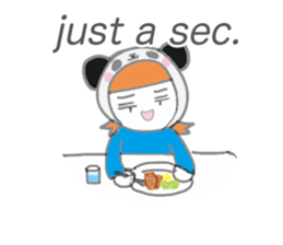Panda Girl (English version) sticker #973882