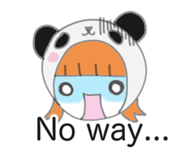 Panda Girl (English version) sticker #973884