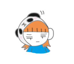 Panda Girl (English version) sticker #973885