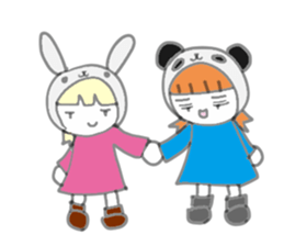 Panda Girl (English version) sticker #973886