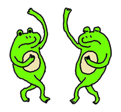 Secret of the frog sticker #974359