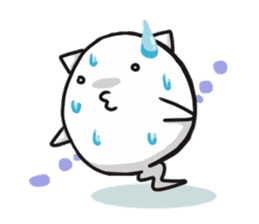 Cute cat ghost sticker #974442