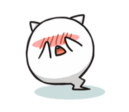 Cute cat ghost sticker #974443