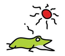 Keko the frog "frog's nesting" sticker #974476