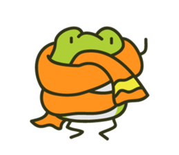 Keko the frog "frog's nesting" sticker #974483