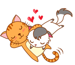 Meow in love sticker #974610