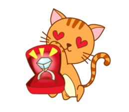 Meow in love sticker #974637