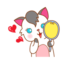 Meow in love sticker #974640