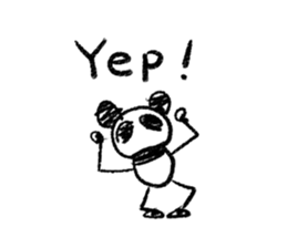 Panda Y [Supportive response](English) sticker #974694