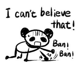 Panda Y [Supportive response](English) sticker #974713