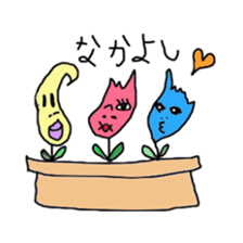 Insect and flower sticker #975662