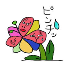 Insect and flower sticker #975663