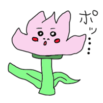 Insect and flower sticker #975685