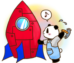 Fly to the moon! Unipa sticker #977161