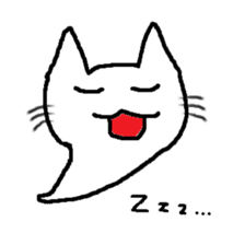 Ghost cat sticker #977636