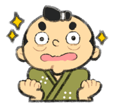 Cute Samurai sticker #977732