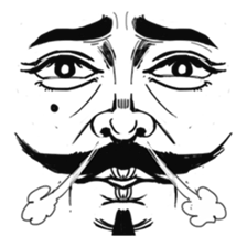 The faces say more than the mouth sticker #978329