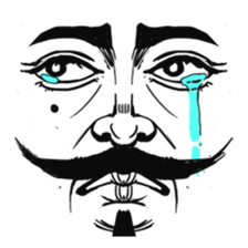 The faces say more than the mouth sticker #978333