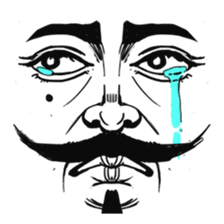 The faces say more than the mouth sticker #978333