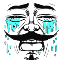 The faces say more than the mouth sticker #978334