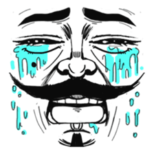 The faces say more than the mouth sticker #978334