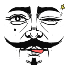 The faces say more than the mouth sticker #978339