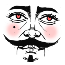 The faces say more than the mouth sticker #978340