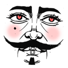 The faces say more than the mouth sticker #978340