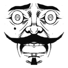 The faces say more than the mouth sticker #978347